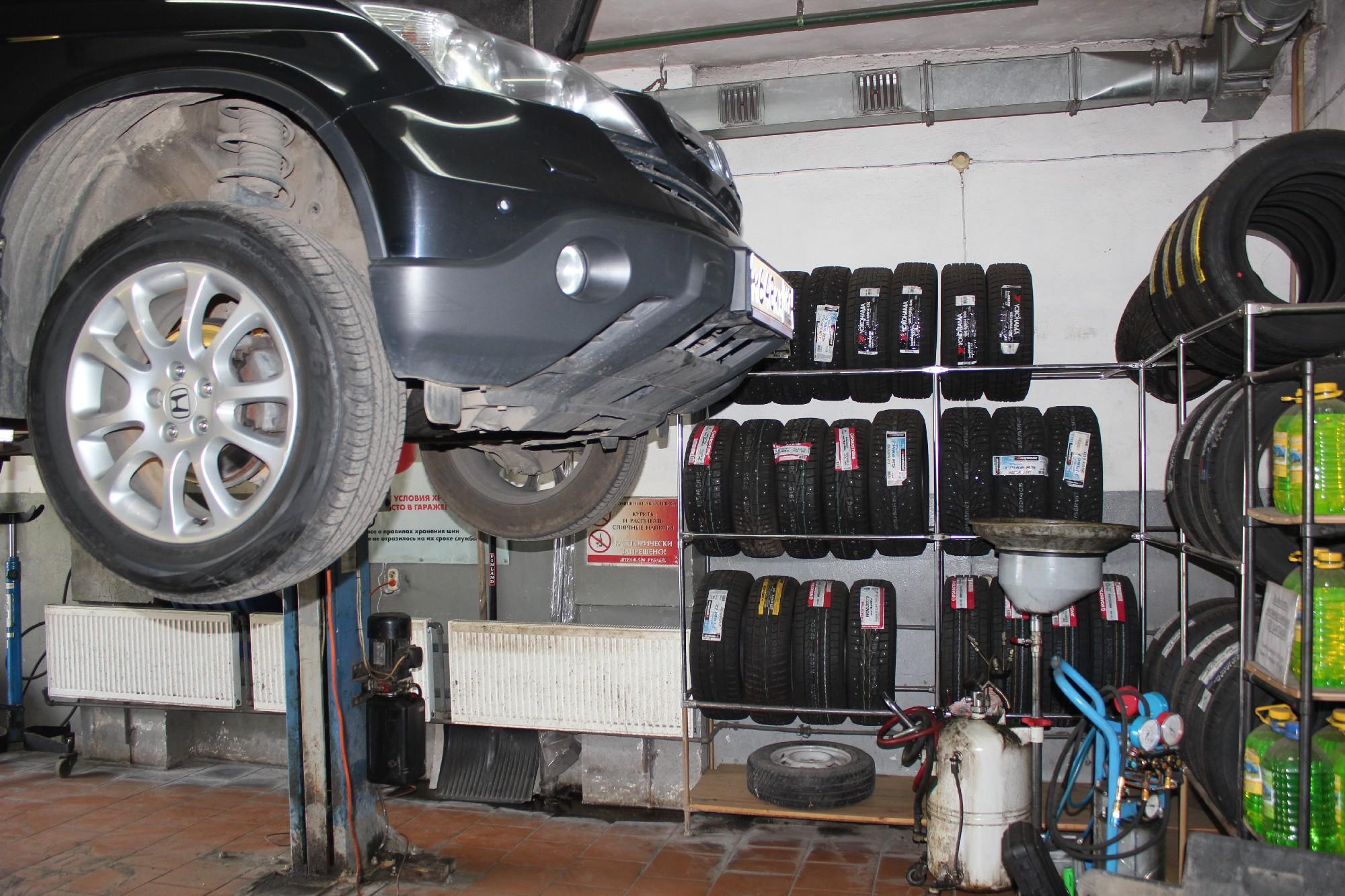 Хонда срв на подъемнике