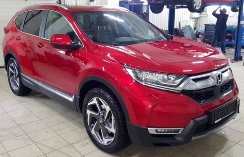 красная Хонда СРВ