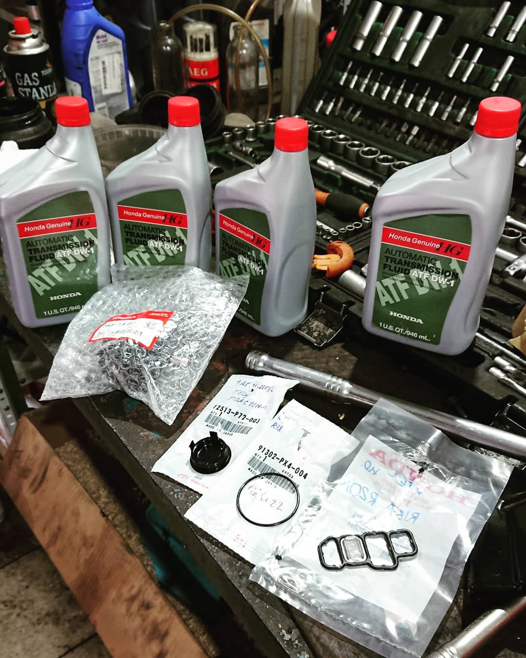 масло в АКПП, прокладки, фильтр Хонда