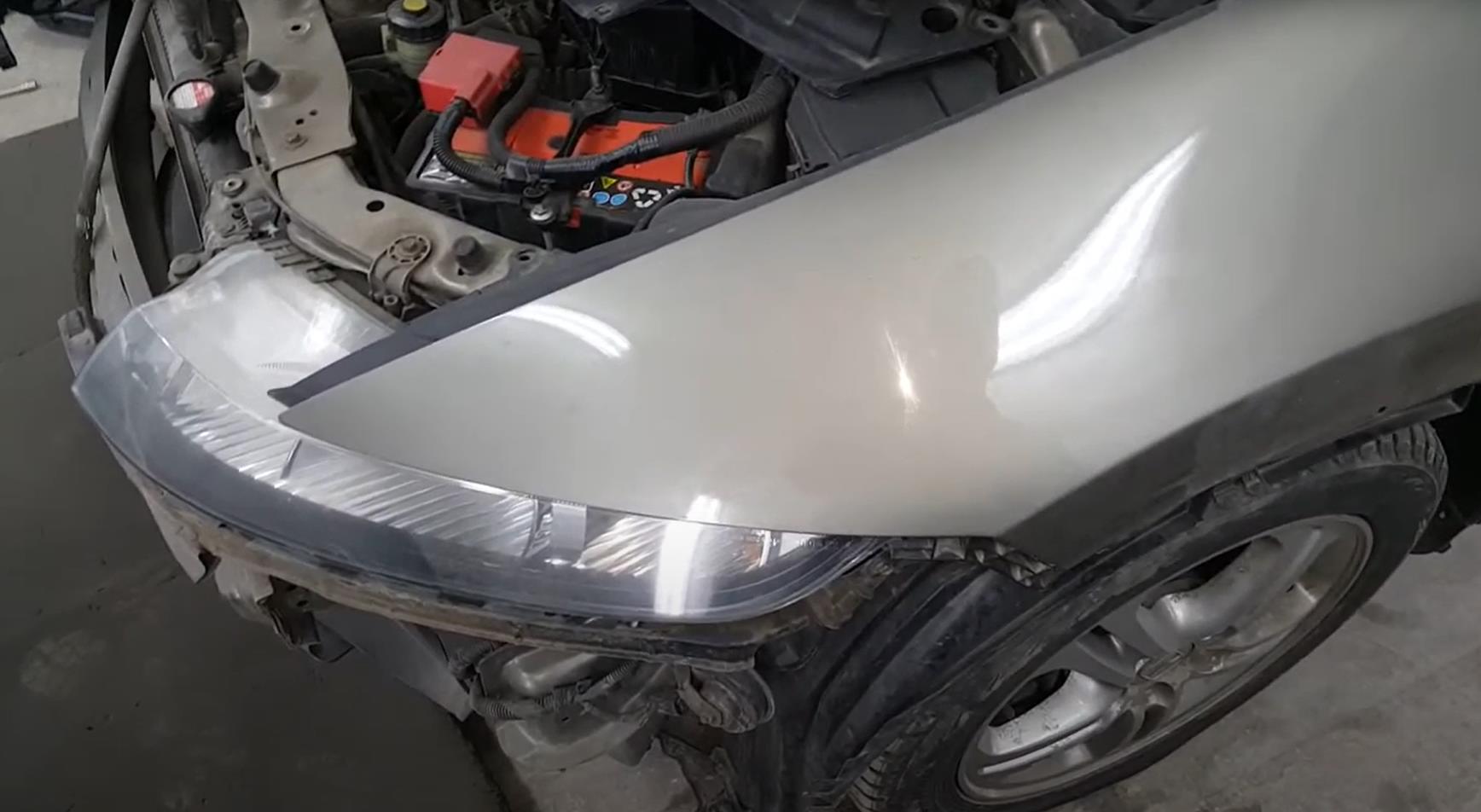 Хонда Цивик без переднего бампера