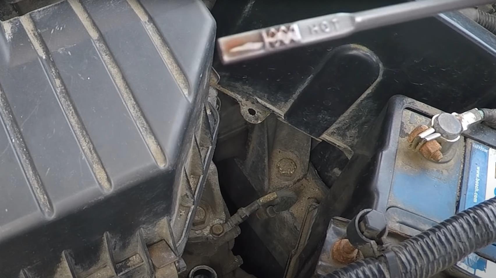 проверка уровня масла АКПП Хонда цивик щупом