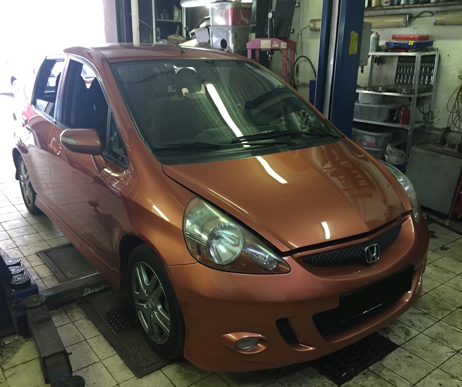 Подготовка Хонда Джаз для ремонта вариаторной коробки