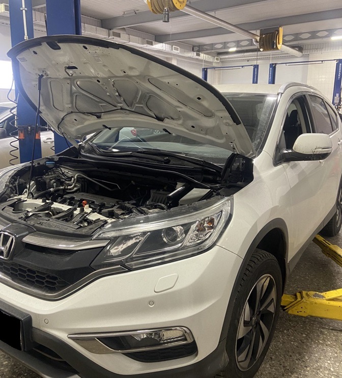 Подготовка Хонда СРВ к замене бампера