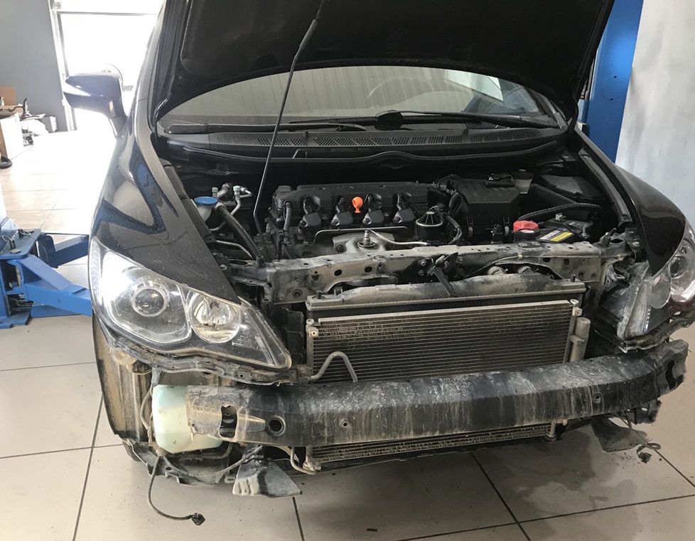 Промывка радиатора Хонда Цивик