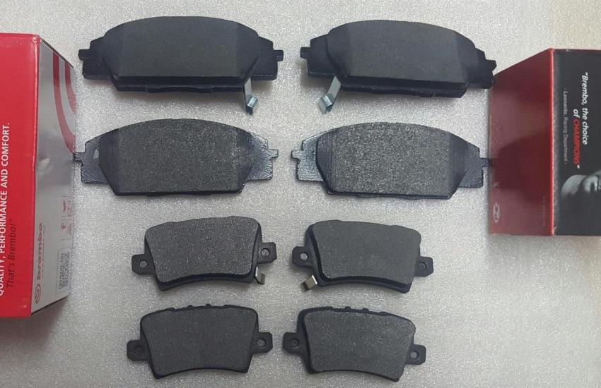 комплект тормозных колодок перед и зад