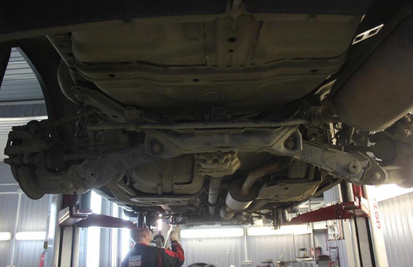 подвеска Хонды снизу