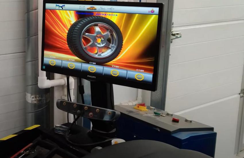 экран балансировочного стенда