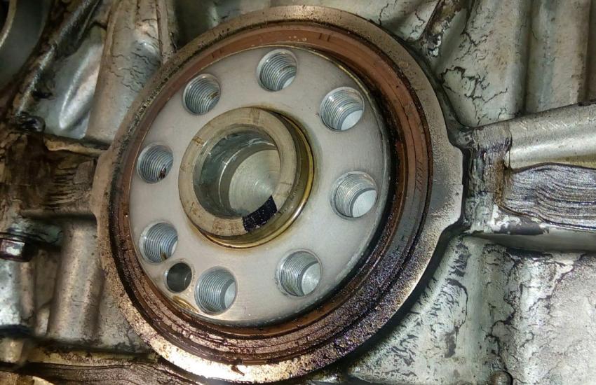 замена заднего сальника коленвала Хонда