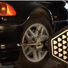 хонда на стенде сход развала