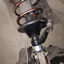 Замена передних пружин Хонда